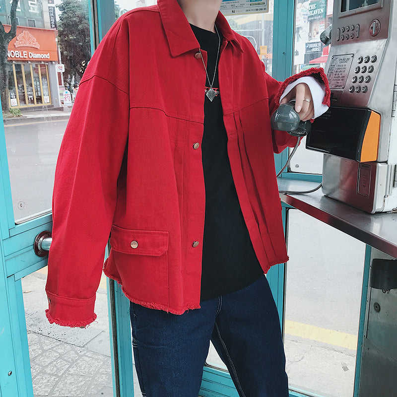Denim Jacket Frayed Port Style