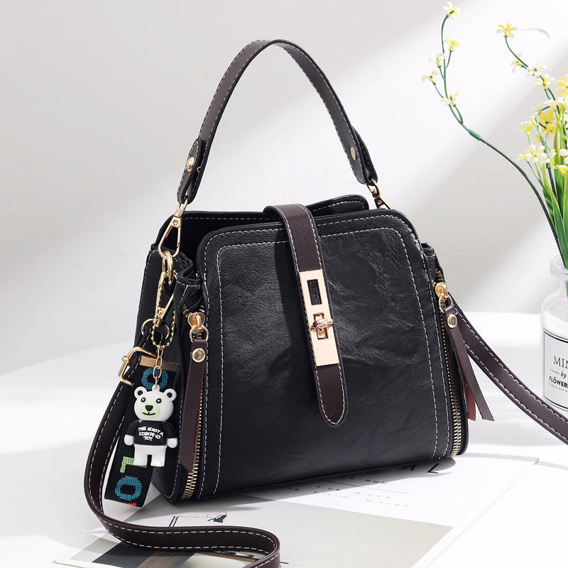 one-shoulder bucket bag