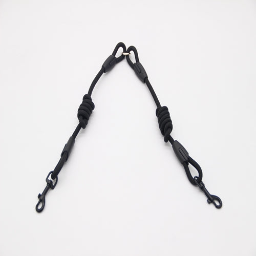Double traction rope dog walking training