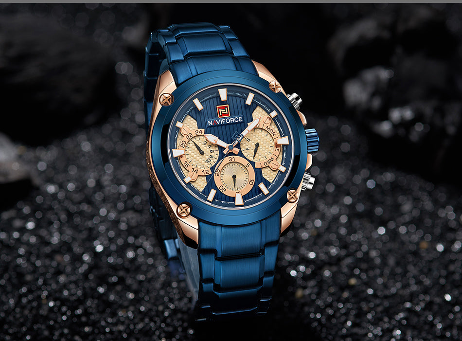 Waterproof quartz watch