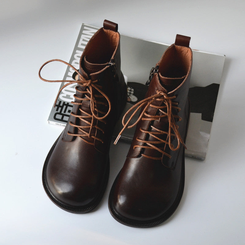 Fashion Leather Eight Hole Big Toe Martin Boots
