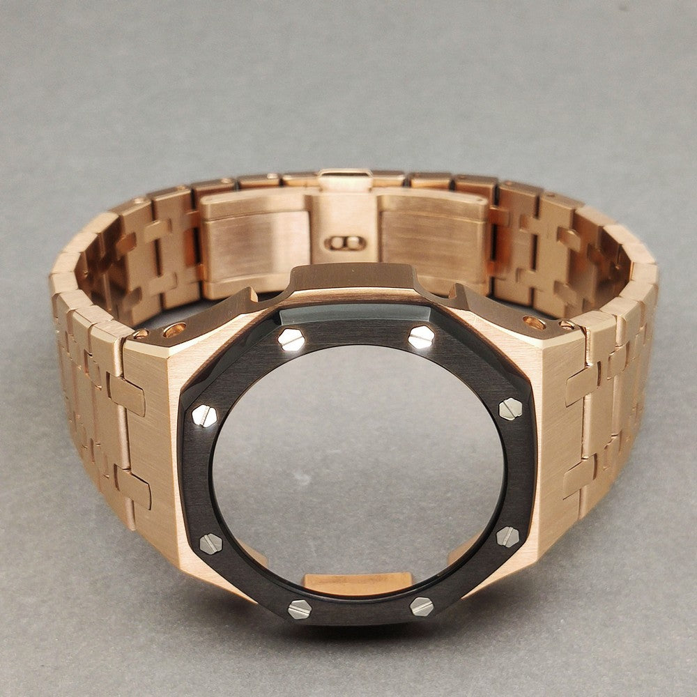 Modified V3 Upgraded Version Farmhouse Oak Metal Case Strap Accessories