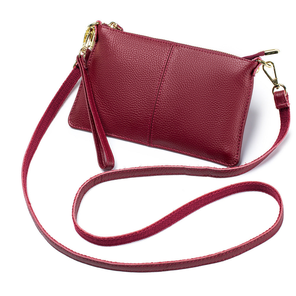 Leather One-shoulder Women's Leather All-match Clutch