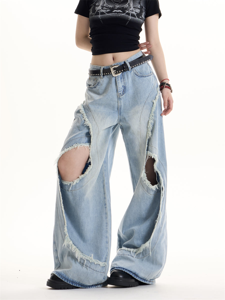 American Retro Hot Girl Design Jeans