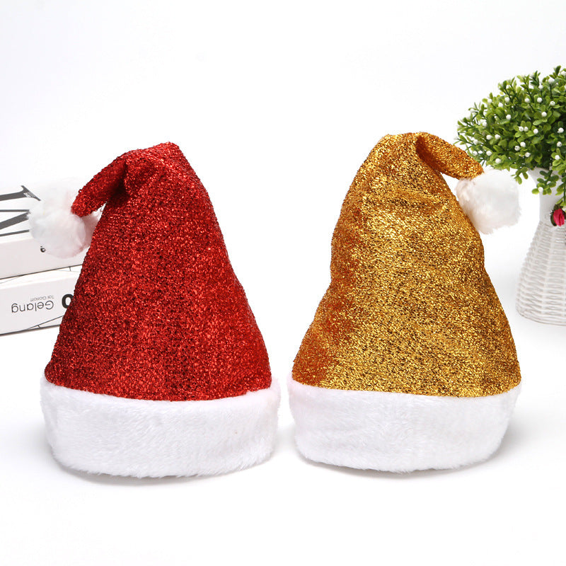 Fashion Spun Glass Plush Christmas Hat