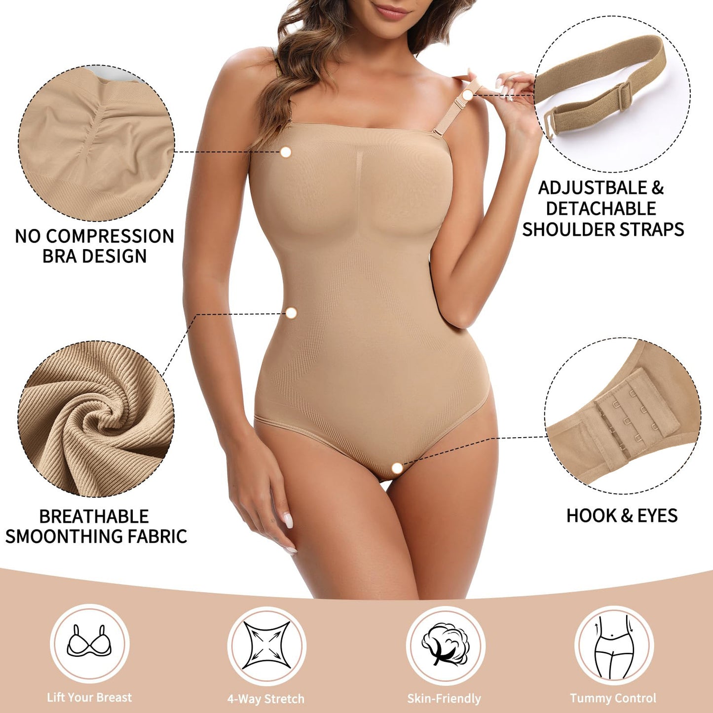 Sling Nipped-waist New Seamless One-piece Corset