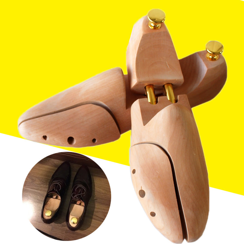 Solid wood shoe last