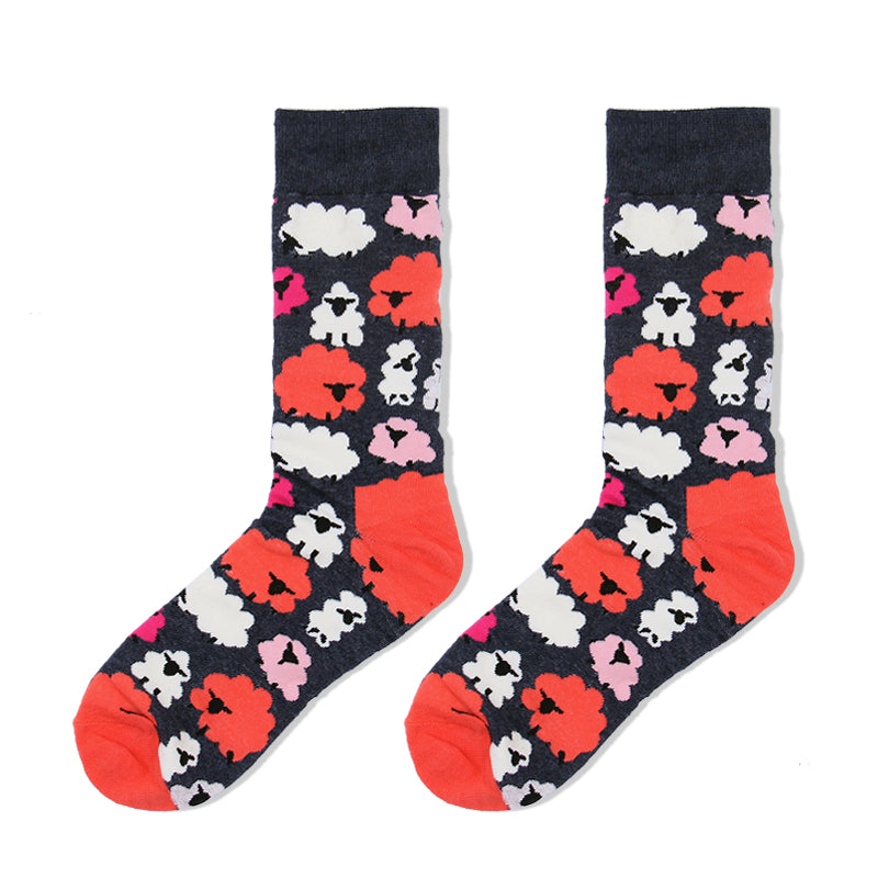 Stockings trendy sports socks mid-length socks