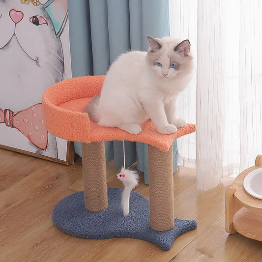 One-piece Tongtian Column Small Climbing Frame With Nest