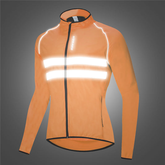 Reflective breathable trench coat