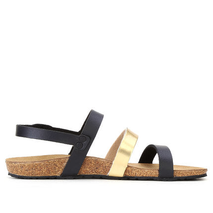 Casual color matching Korean Cork Borken sandals women's non-slip shoes