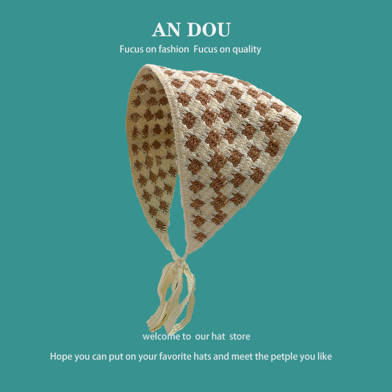 Spring And Autumn Fashion Knitted Crocheted Hollow Triangular Binder Women