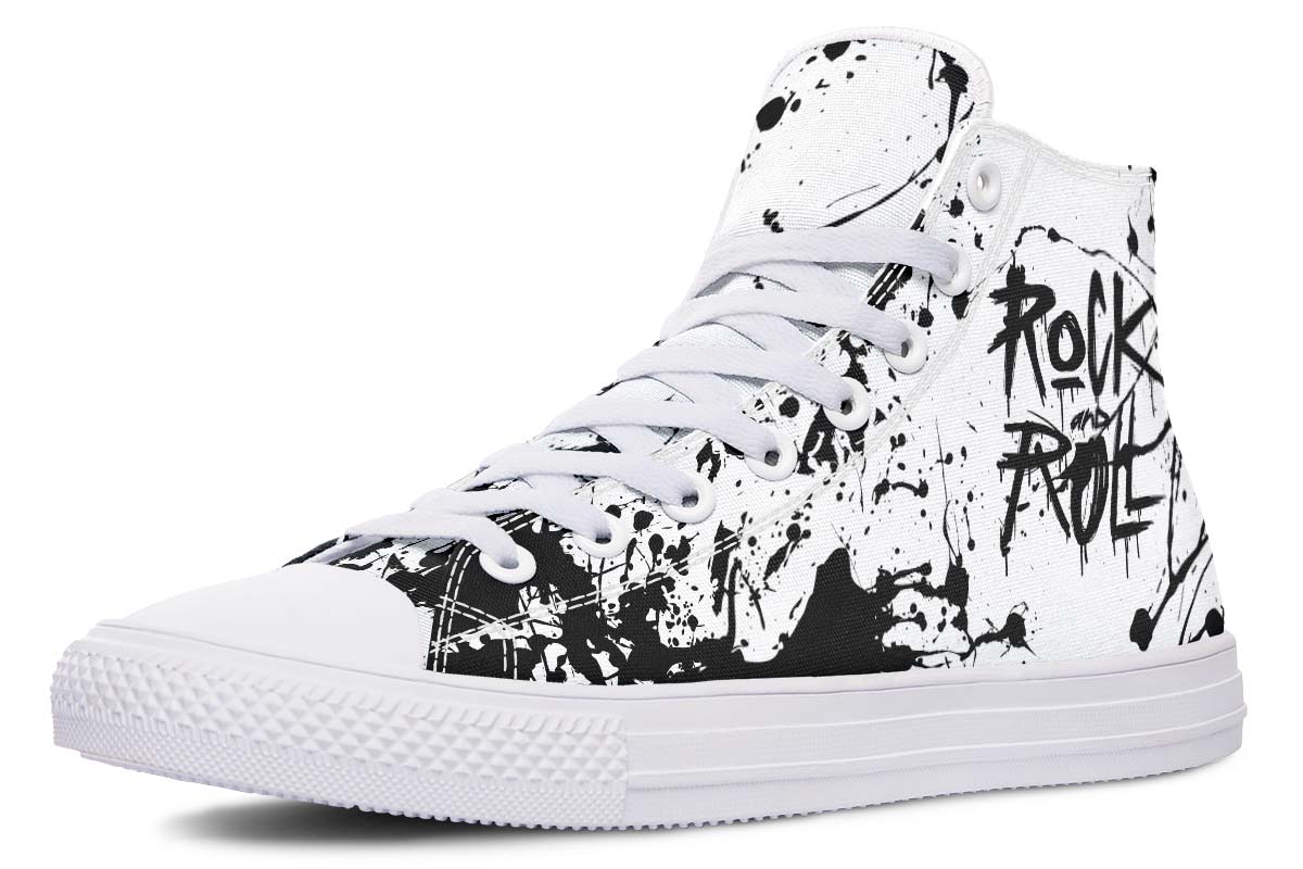 Printed Couple High-top Canvas Shoes