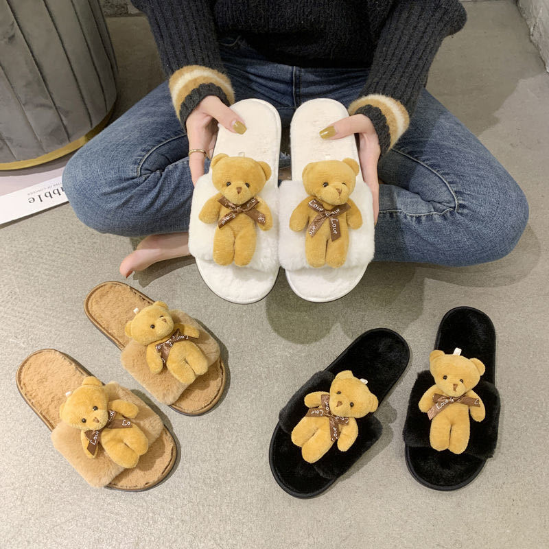 Lady Slippers Cartoon Lovely Home Cotton Leisure