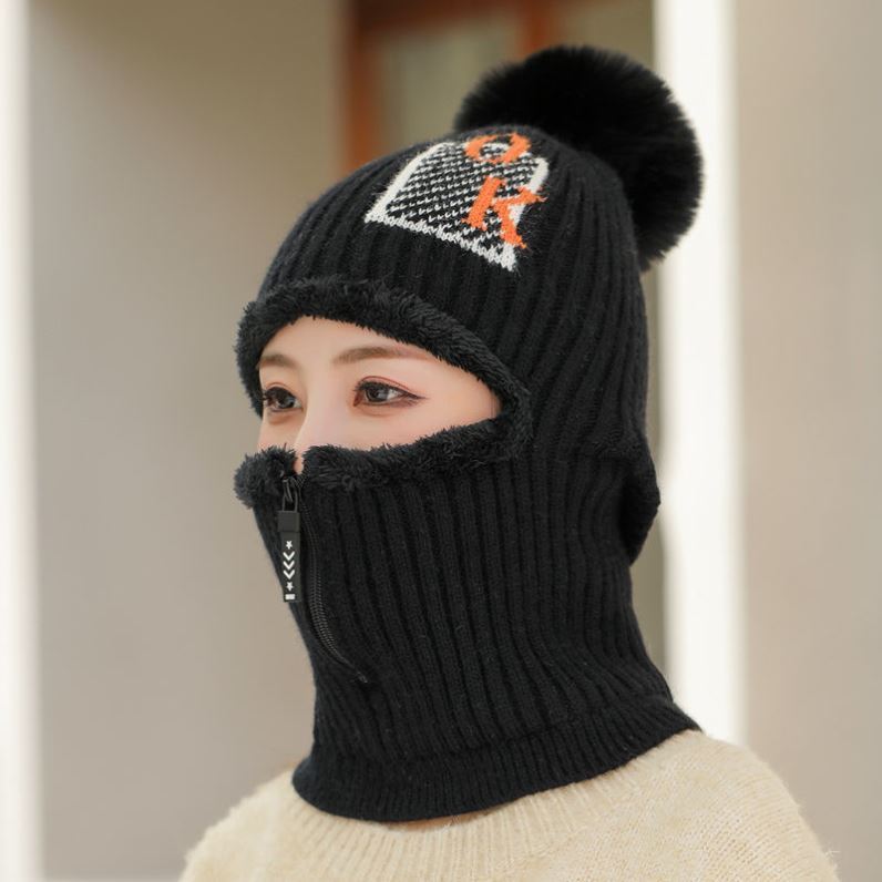 Plush Thick Warm Korean Version All Match Windproof Cycling Mother Hat