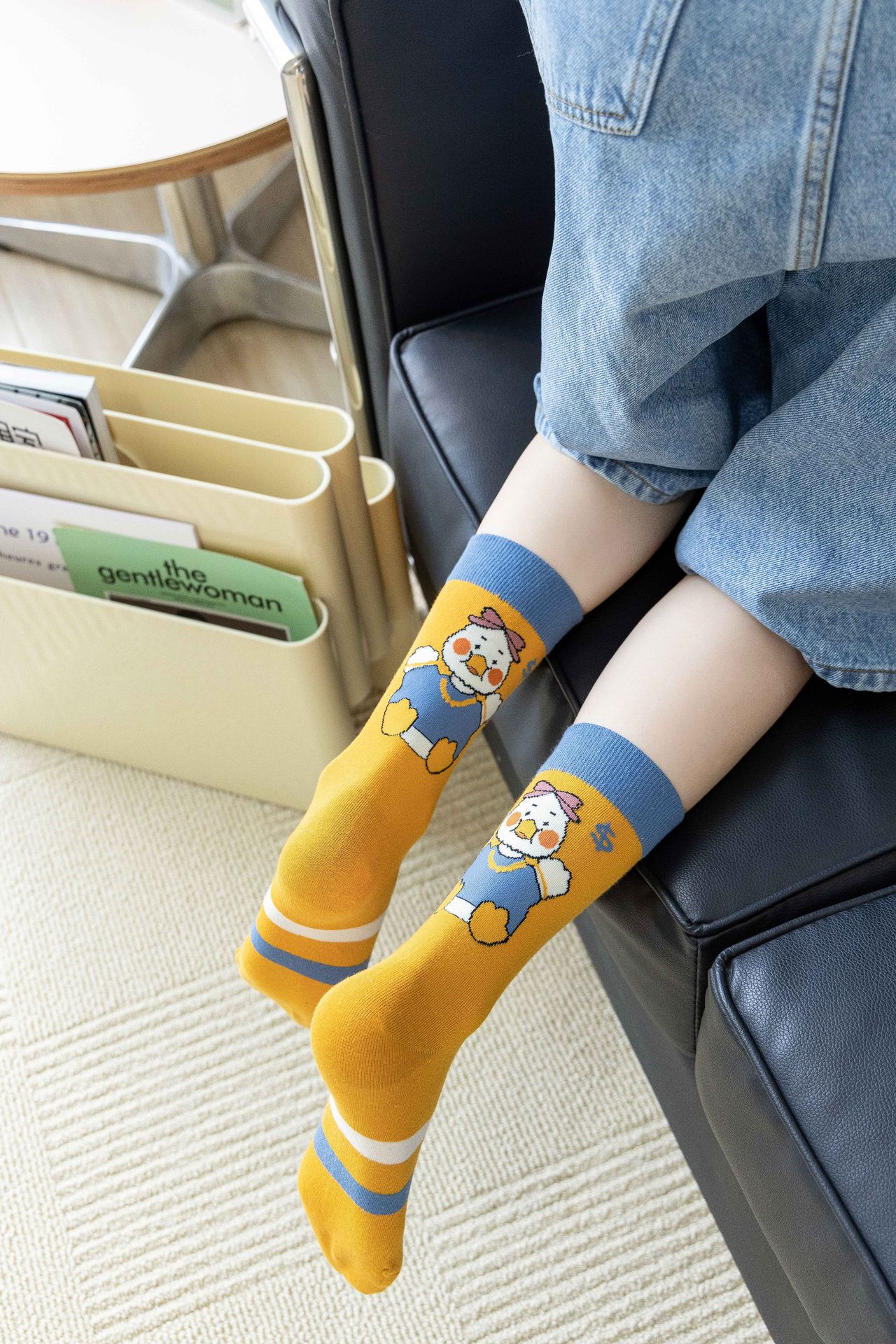 New Cartoon Duck Socks For Fall