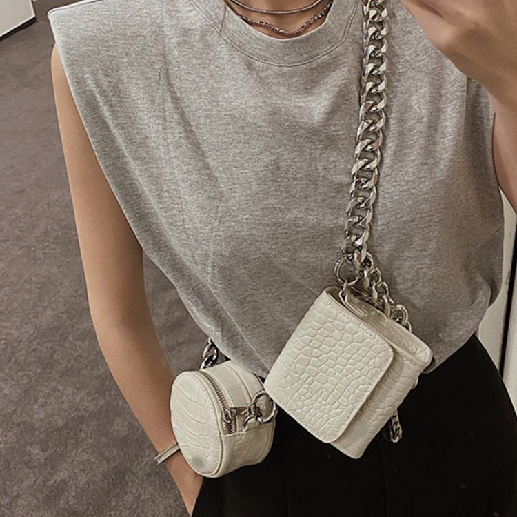 Street Trend Chain Diagonal Small Square Bag