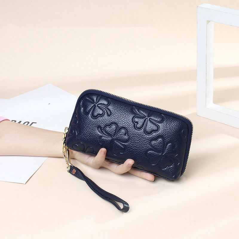 Women's Fashion Head Layer Cowhide Clutch Bag