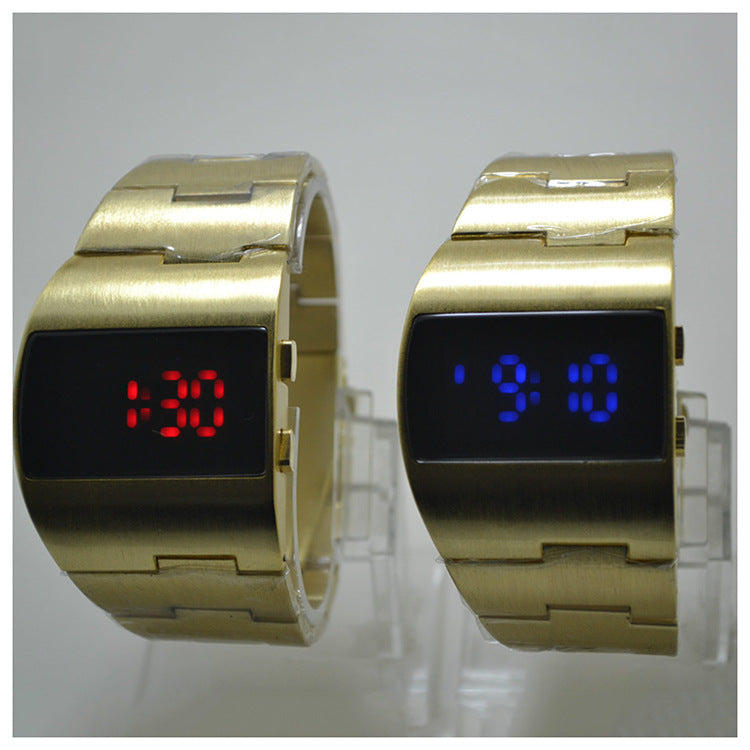 Iron Man LED electronic watch steel belt men's watch