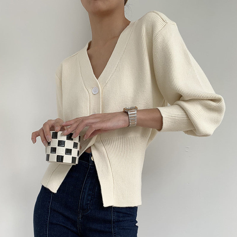 V-neck Sweater Coat Women's Loose Cardigan