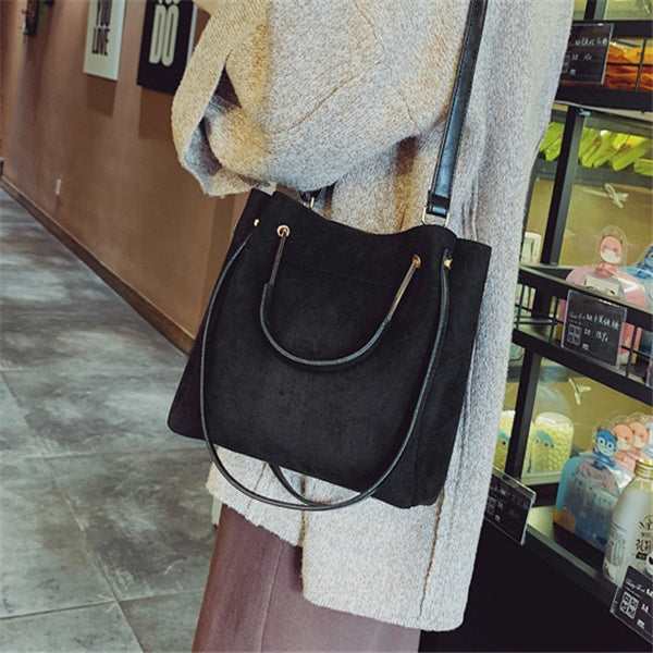 Matteret vintage taske