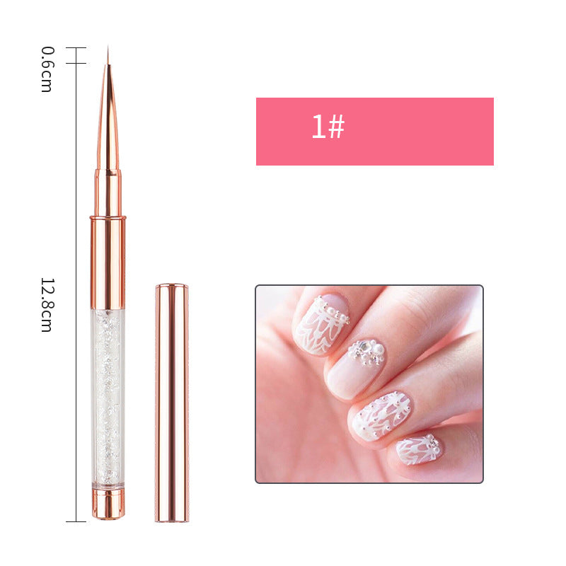 Color Drawing Lace Pull Nail Point Drill Phototherapy Pen Set