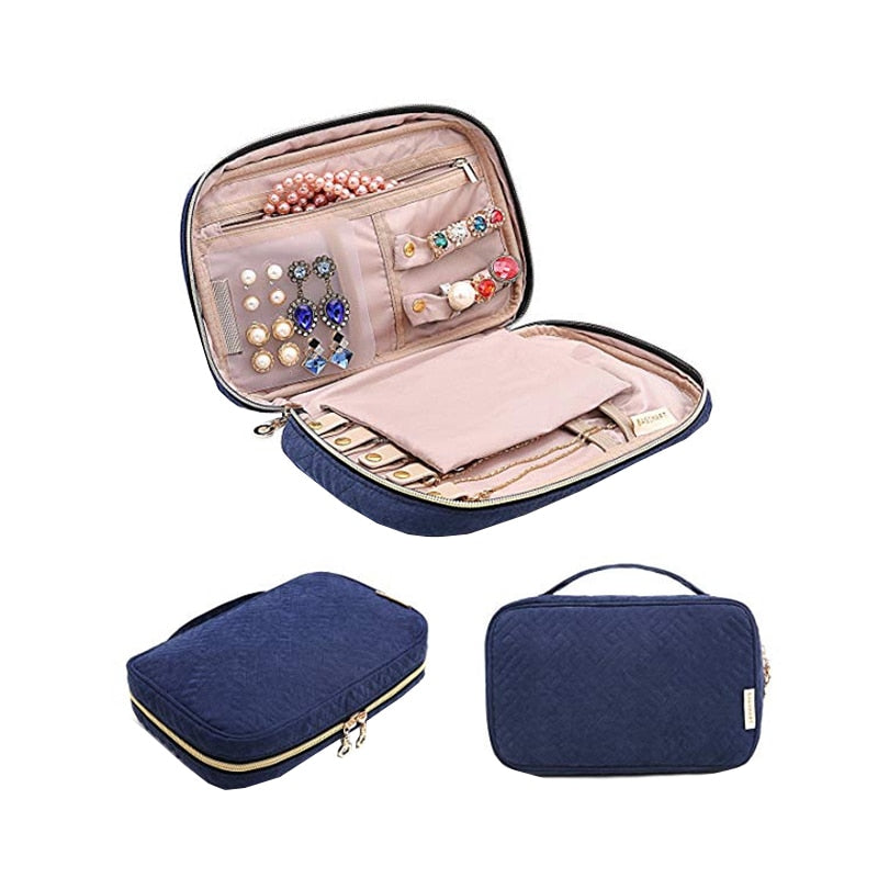 Portable storage travel jewelry bag