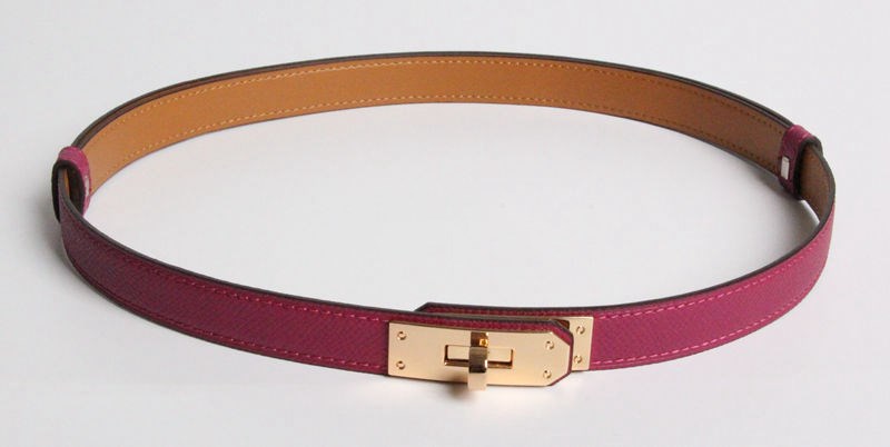 H home new kelly leather thin belt