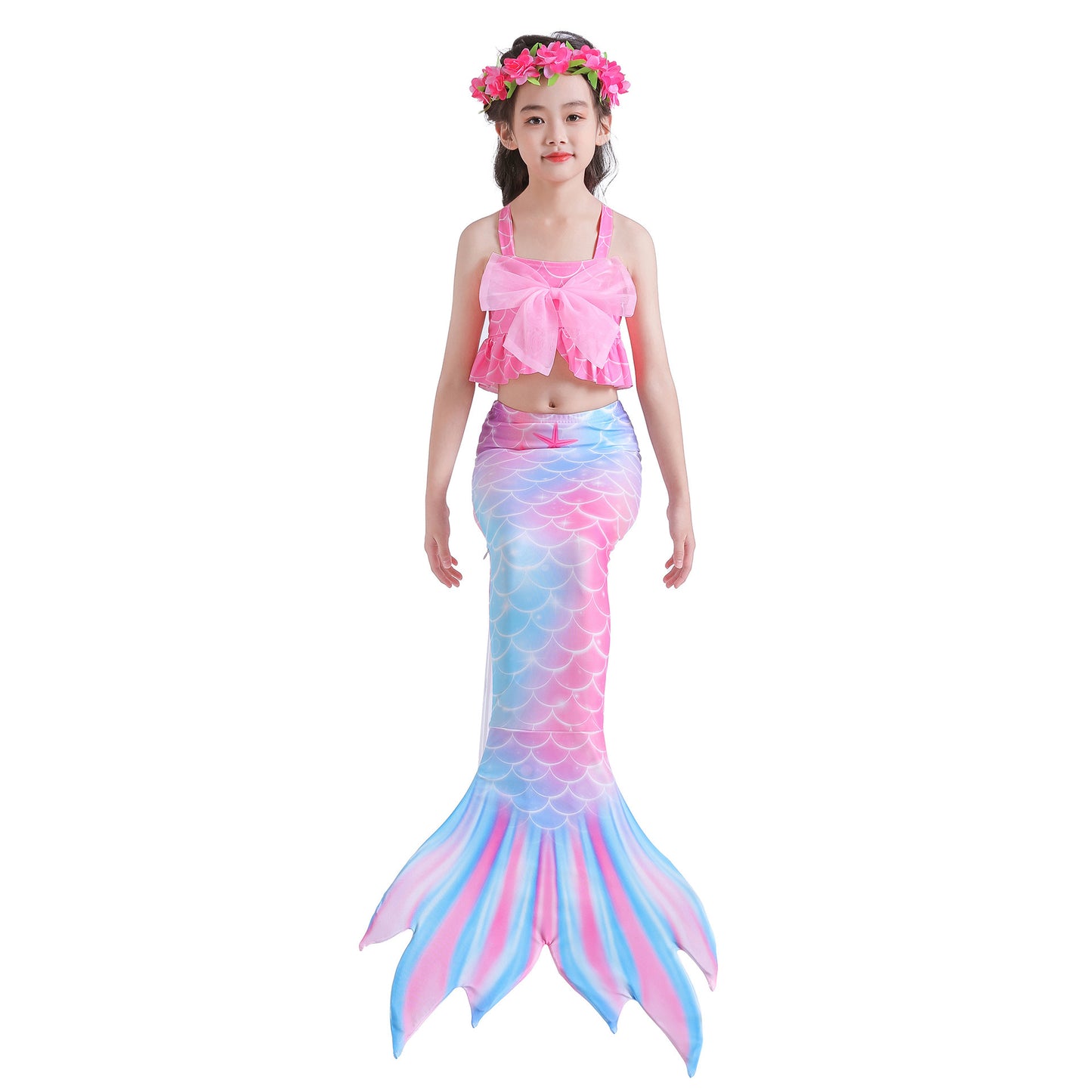 Mermaid Swimsuit Mermaid Tail Swimsuit Girls Swimwear Set Kids Onsen Swimsuit