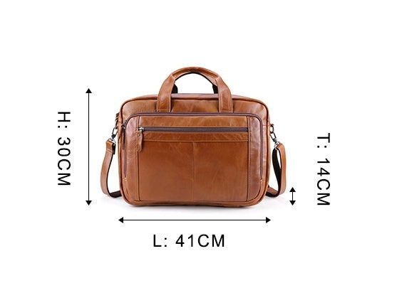 leather computer bag   17 inch