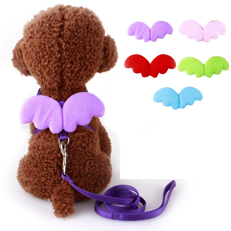 Collar pet wing leash