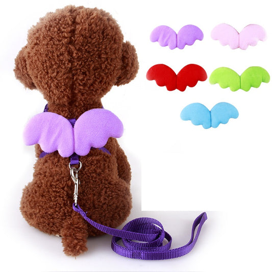Collar pet wing leash