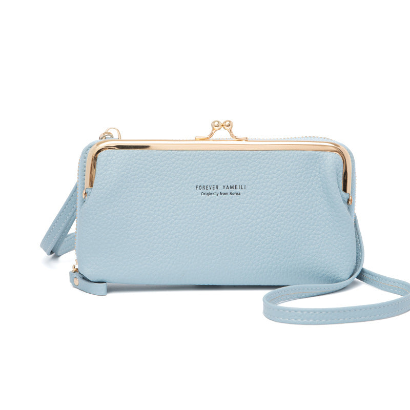 Fashion horizontal zipper phone bag