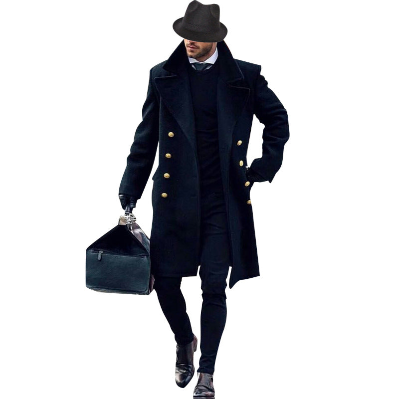 European And American Casual Mid-length Men's Jacket