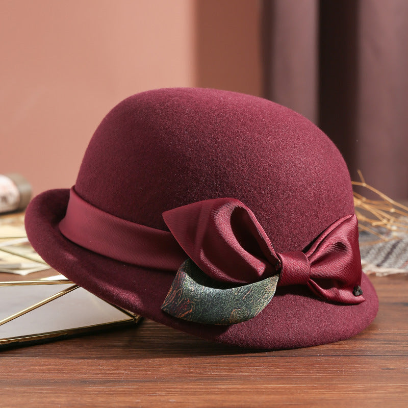 New Warm Woolen Bucket Hat Women's Fashion Hat
