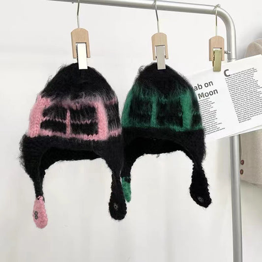 Women's Fashion Warm Ear Protection Woolen Knitted Hat