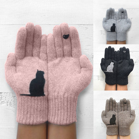 Women's wool gloves