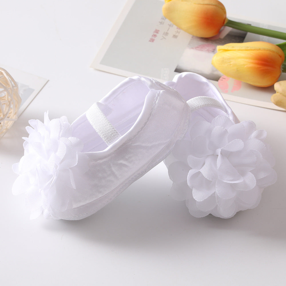Baby Shoes Hair Band Set Cute Flowers Princess Shoes