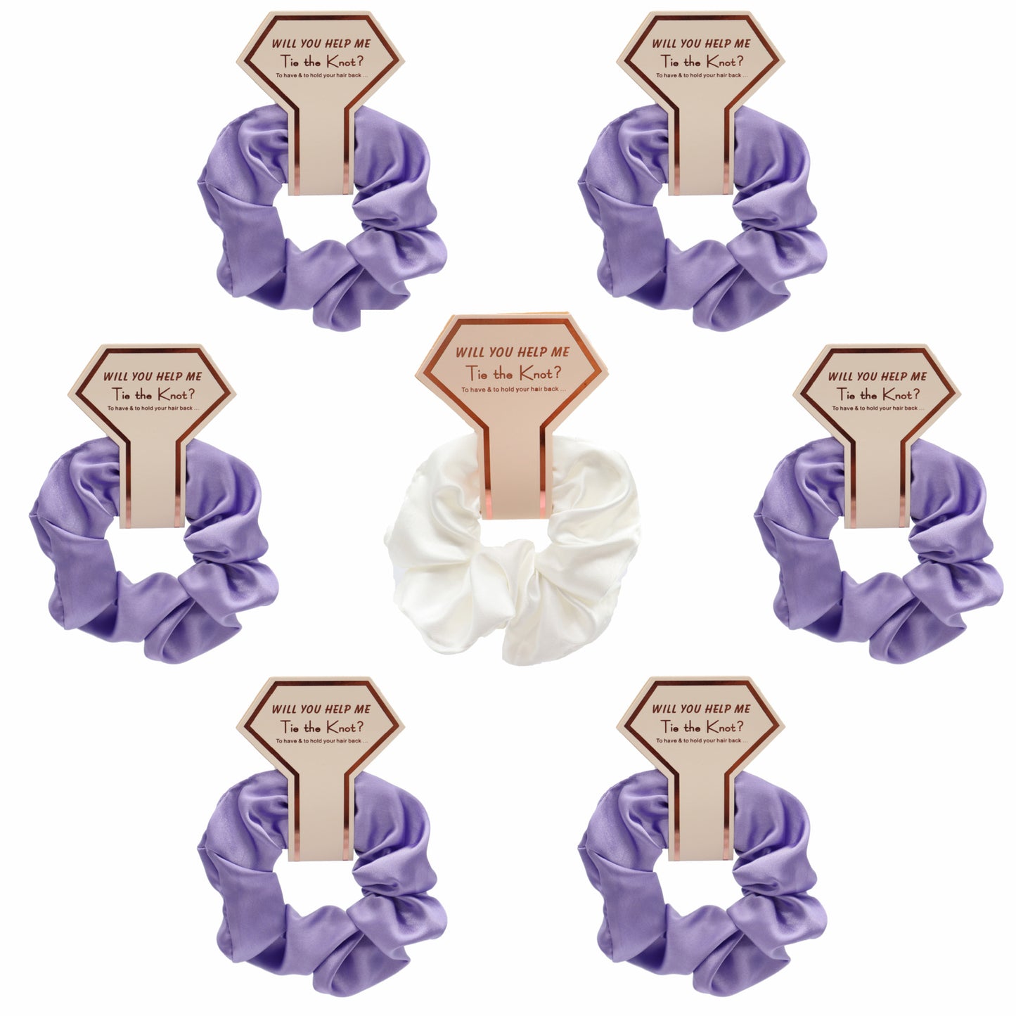 Women's Fabric Simulation Silk Satin Face Elastic Hair Rope