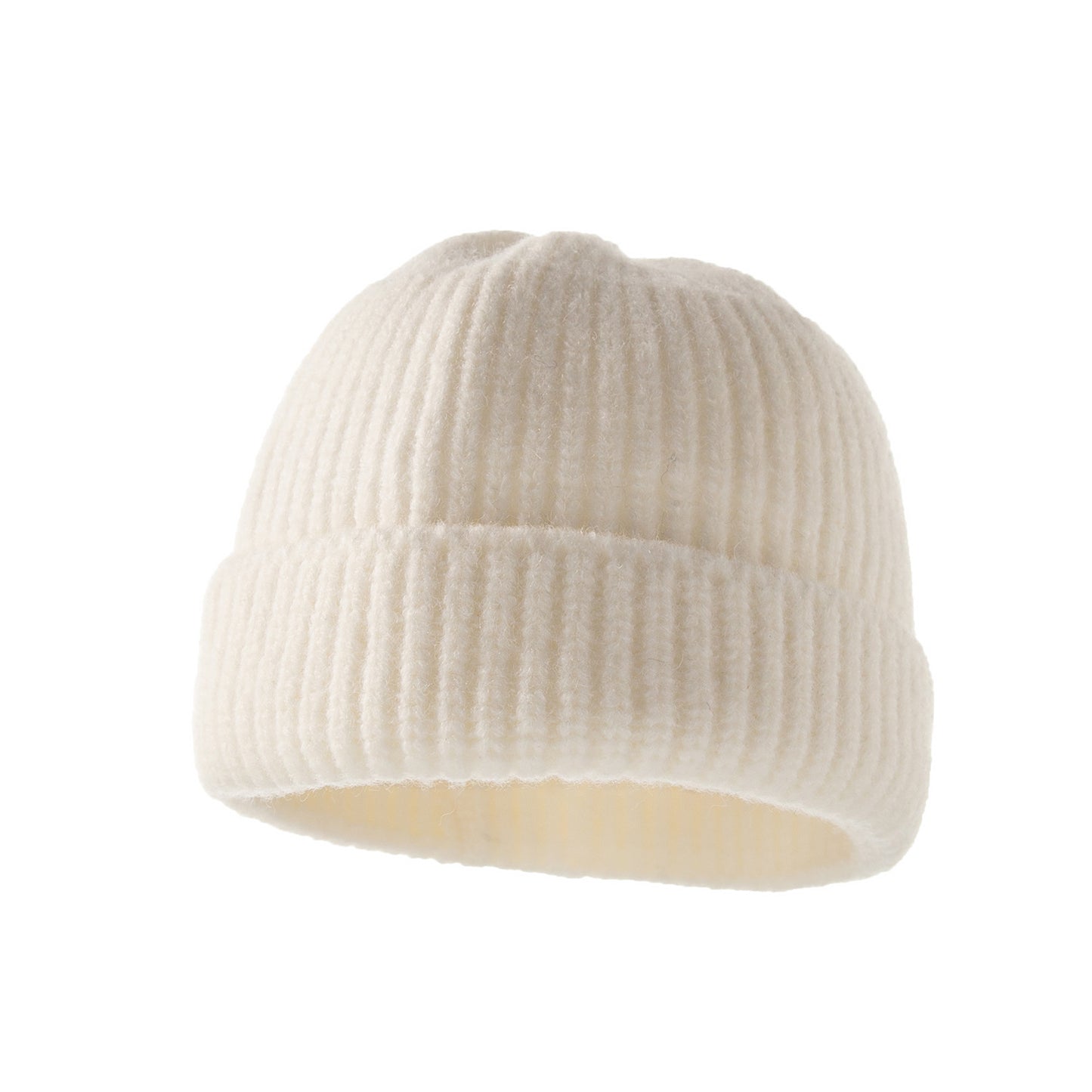 Autumn And Winter Acrylic Wool Warm Plain Hat