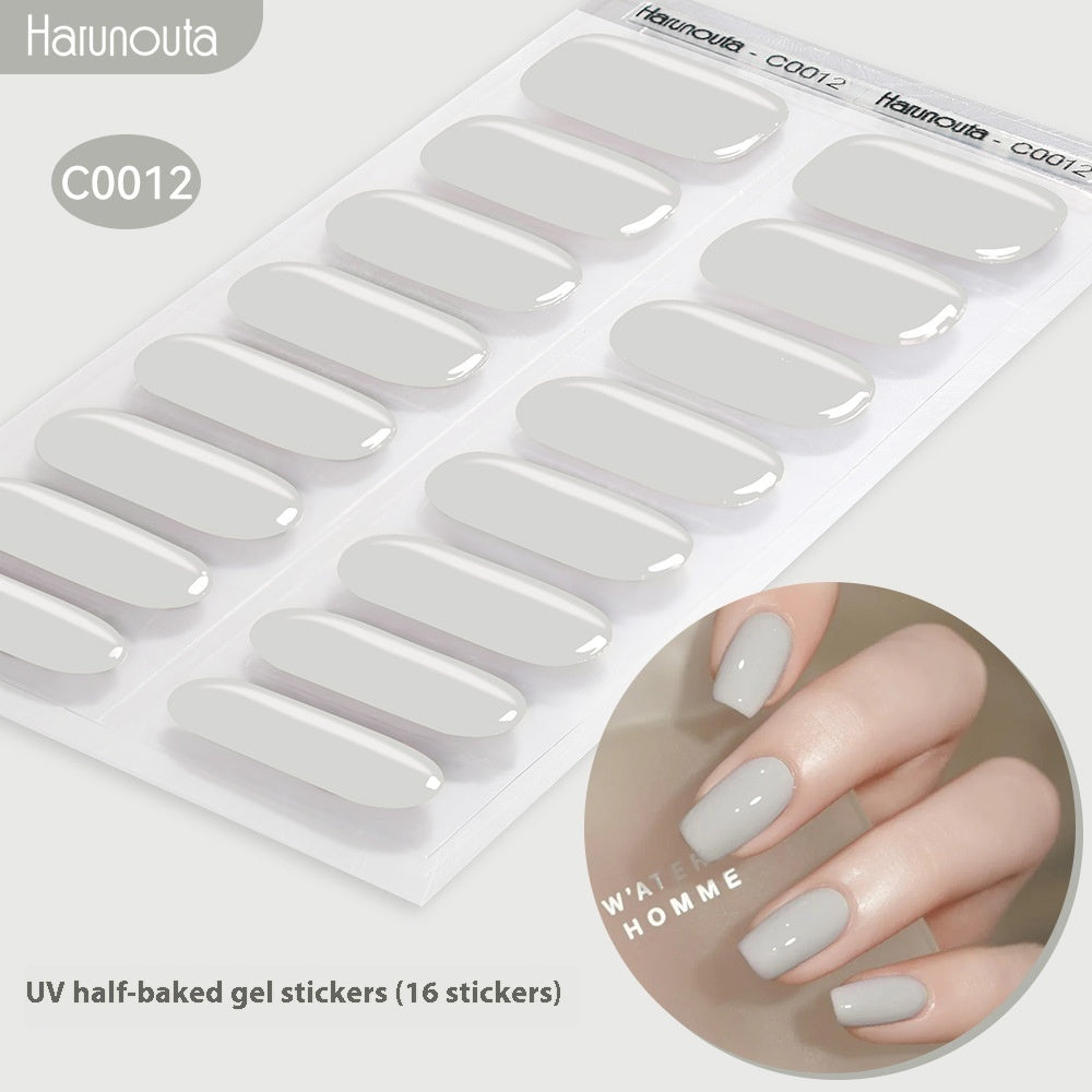 Nail Stickers UV Gel Nail Sticker Semi-curing