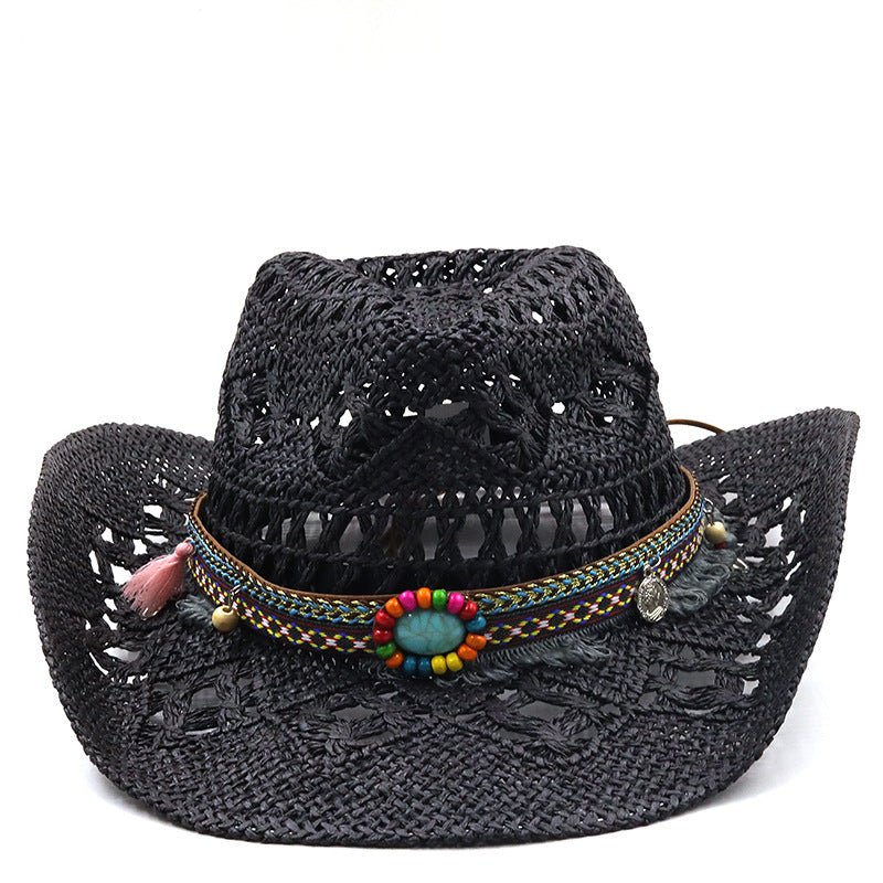 Natural Salt Grass Hand-knitted Western Cowboy Hat