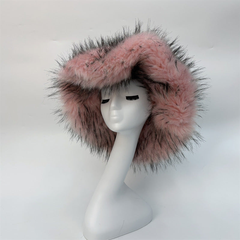 Fashionable All-match Raccoon Fur Hat