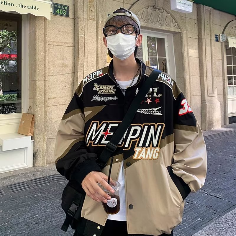Men's American-style Design Niche Motorcycle Jacket