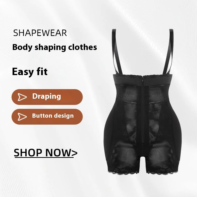 Women's Belly Contracting And Hip Lifting One-piece Corset Sling Waist Contracting