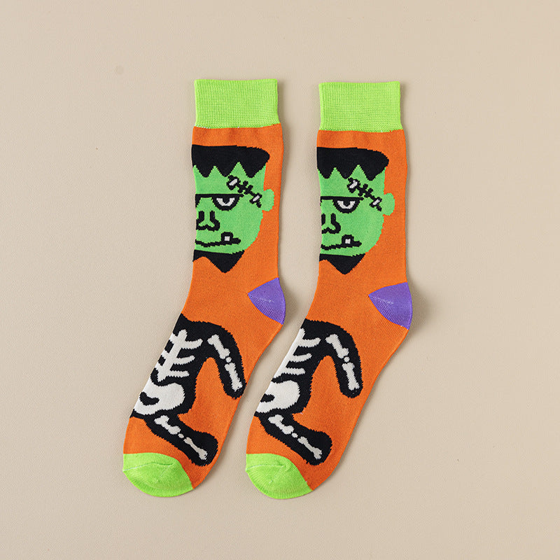 Cartoon Creative Halloween Mid-calf Socks