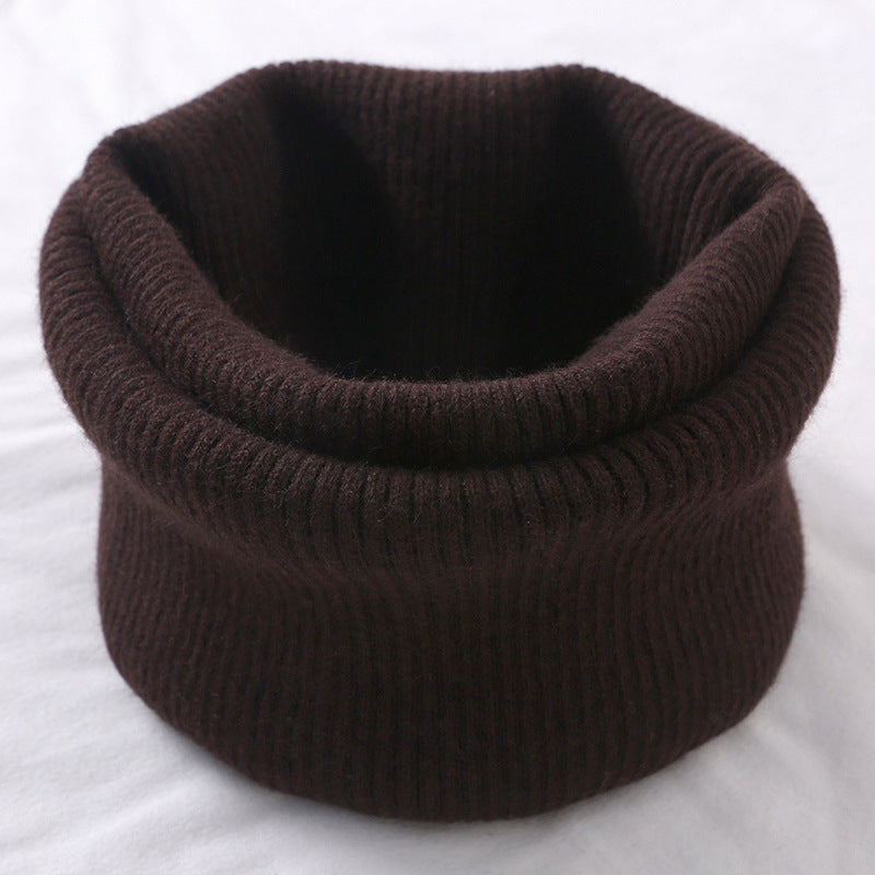Wool Neck Warmer Knitted Scarf