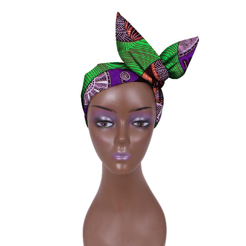 European And American Women's Batik Cloth Hair Band Ankara Fabric Hair Ring