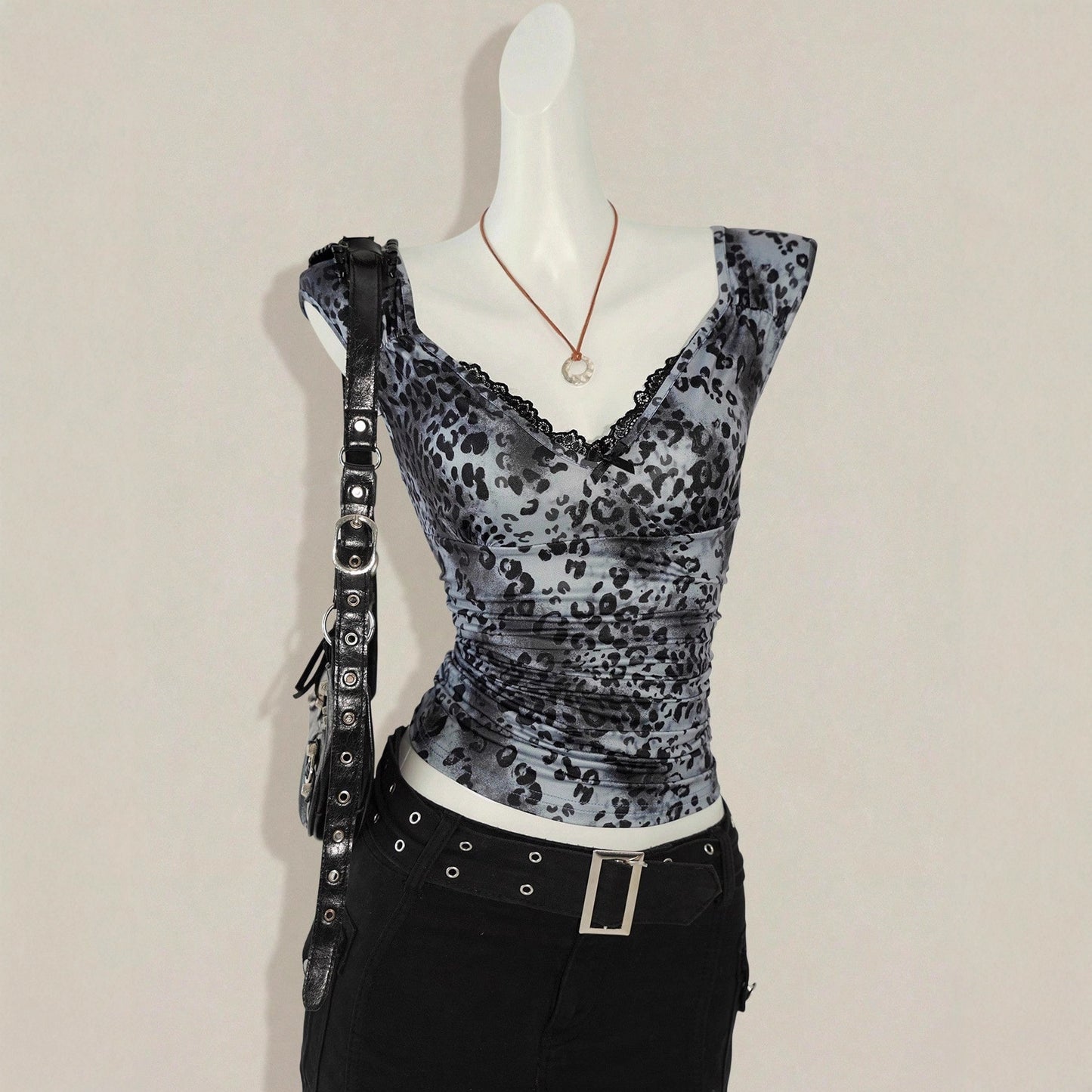 V-hals Blonde-talje Vintage Slankende Vest