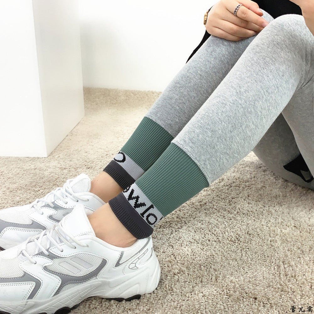 Thread Splicing Leggings Women's Leggings Tight-fitting Outerwear